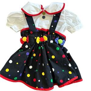 Vintage 80s/90s polka dot outfit 12 months